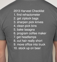 our harvest tshirts
