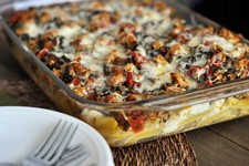 Baked Ziti with Spinach and Tomatoes
