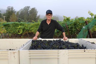 Alan with grapes