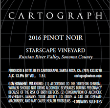2016 Starscape Vineyard Pinot Noir Magnum