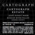 2016 Cartograph Estate Pinot Noir Magnum