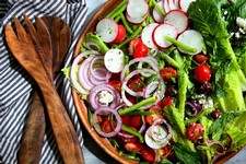 Greek Salad with Goat Cheese