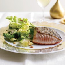 Crisp Salmon with Avocado Salad