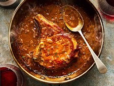 Grilled Pork Chops with Cherry Sauce