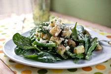 Potato, Green Bean and Spinach Salad