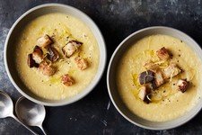 Creamy Cauliflower Soup with Rosemary Olive Oil