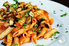 Pasta with Roasted Vegetables, Tomatoes, and Basil