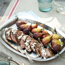 Grilled Pork Tenderloin with Fresh Fig Skewers