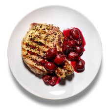 Grilled Pork with Cherry Sauce