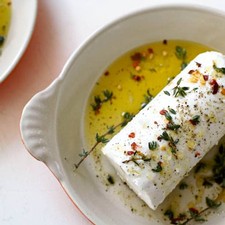 Marinated Chevre, Three Ways: With Wild Mushrooms & Orange