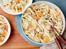 Penne with Butternut Squash and Goat Cheese