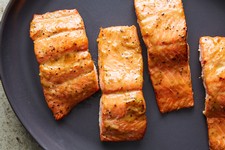 Roasted Salmon Glazed with Brown Sugar and Mustard