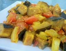 Spicy Eggplant with Tomatoes