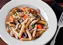 Penne With Carrots, Chanterelles and Sausage