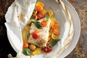 Fish Fillets with Tomatoes, Squash, and Basil