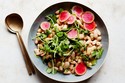 White Beans with Radishes, Miso and Greens