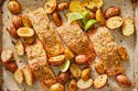 Horseradish Roasted Salmon with Mustard Potatoes