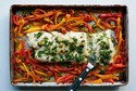Sheet-Pan Roasted Fish With Sweet Peppers