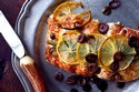Roasted Halibut With Lemons, Olives and Rosemary