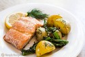 Oven-roasted Salmon, Asparagus and New Potatoes
