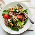 Grilled Sirloin With Farro Tomato Salad